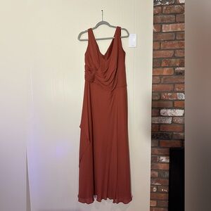 David’s bridal bridesmaids dress - cinnamon